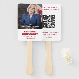 Republican Party Campaign Personalized QR & Photo ハンドファン
