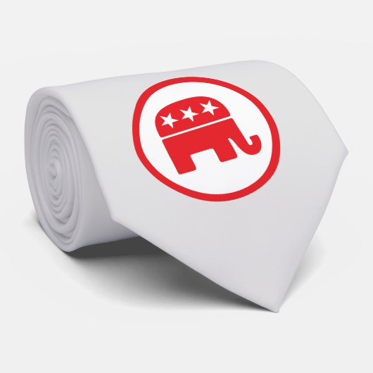 Republican Party Political Symbol (Elephant) ネクタイ (ロール)