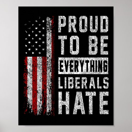 Republican Proud To Be Everything Liberals Hate  ポスター (正面)