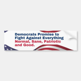 Republican Sticker Anti-Democrat Message バンパーステッカー