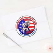 Republicans against trump stickers ラウンドシール (封筒)