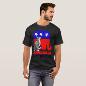 Republicans Do It Better Cat Politics USA American Tシャツ (正面フル)