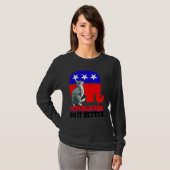 Republicans Do It Better Cat Politics USA American Tシャツ (正面フル)