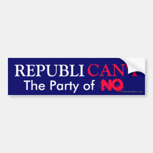 REPUBLICAN'T バンパーステッカー