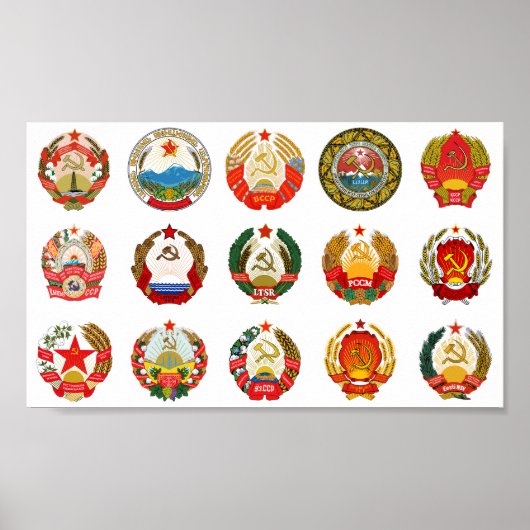 Republics of the Soviet Union ポスター (正面)
