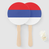 Republika Srpska国旗 ハンドファン (正面&裏面)