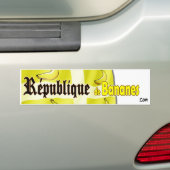Republiquee de Bananes バンパーステッカー (車上)