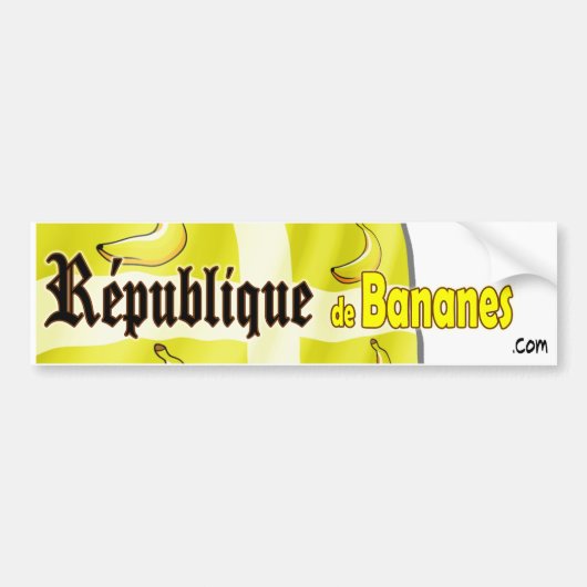 Republiquee de Bananes バンパーステッカー (正面)