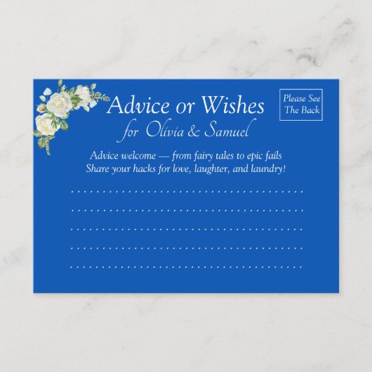 Request for Marriage Hints -  アドバイスカード (正面)