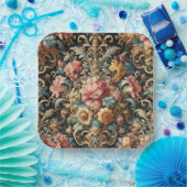 Requiem for Arcana – Gothic Floral Design ペーパープレート (パーティー)