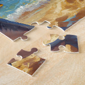 Requin en Vacances Tropicales - Puzzle Joyeux ジグソーパズル (側面)