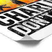 Rertro Vintage Charlie Dont Surf  ポスター (角)