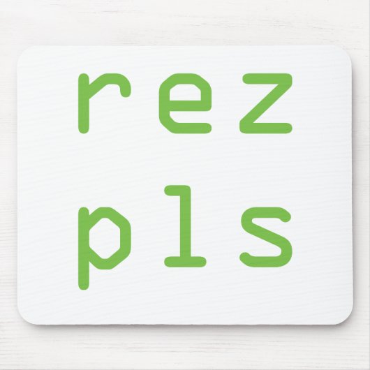 resのpls マウスパッド (正面)