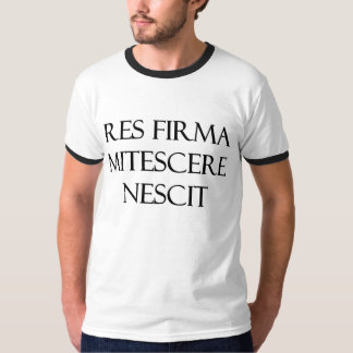 Res Firma Mitescere Nescitの男性信号器 Tシャツ