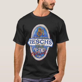 RESCHS PILSENER ビールラベル 少年家族 Tシャツ