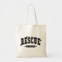 Rescue all the dogs Distressed トートバッグ