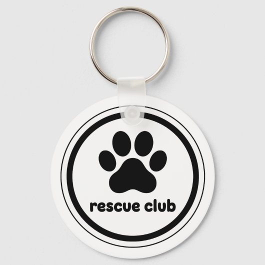 Rescue Club – United by Paws キーホルダー (正面)