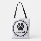 Rescue Club – United by Paws トートバッグ (裏面)