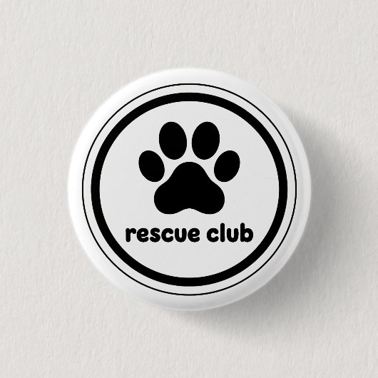 Rescue Club – United by Paws 缶バッジ (正面)