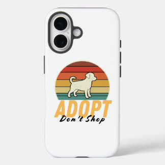 Rescue Dog Love - Adopt Don't Shop iPhone 16ケース