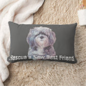 Rescue Dog Lumbar Pillow ランバークッション (ブランケット)