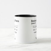 Rescue Dog Mama Definition Mug マグカップ (中央)