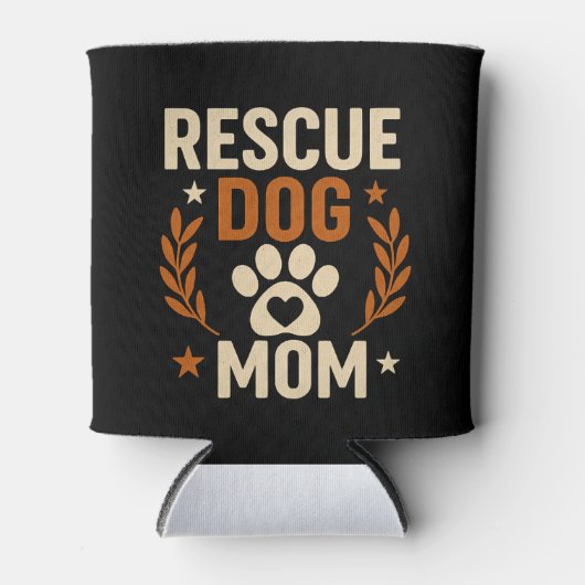 Rescue Dog Mom 缶クーラー (正面)
