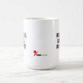 Rescue. Love. Repeat. | Pet Lovers Minimalist Desi コーヒーマグカップ (中央)