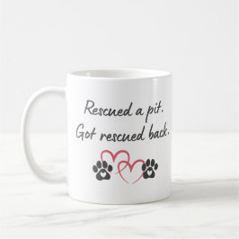 Rescue Pit Got Rescued Back | Pitbull Dog Mom Life コーヒーマグカップ