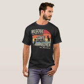 Rescue Save Love Animal Pet Adoption Dog Cat Tシャツ (正面フル)