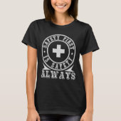 rescue service work paramedic first aider tシャツ (正面)