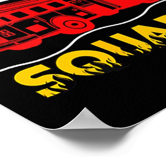 Rescue Squad Lifesaver Fireman Gift Proud Firefigh ポスター (角)