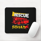 Rescue Squad Lifesaver Fireman Gift Proud Firefigh マウスパッド (マウス)