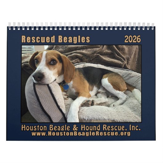 Rescued Beagles 2026 Wall Calendar カレンダー (カバー)