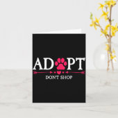 Rescued Is My Favorite Breed Adopt Don't Shop Dog  カード (黄色い花)