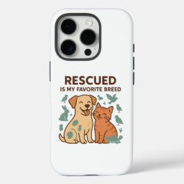 Rescued is My Favorite Breed iPhone 16 Proケース
