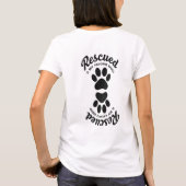 Rescued Is My Favorite Breed – Minimal Pet Lover Tシャツ (裏面)