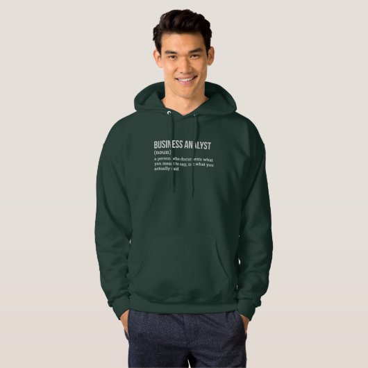 Research Analyst Funny Definition Hoodie パーカ (正面フル)