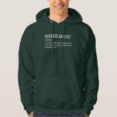 Research Analyst Funny Definition Hoodie パーカ (正面)