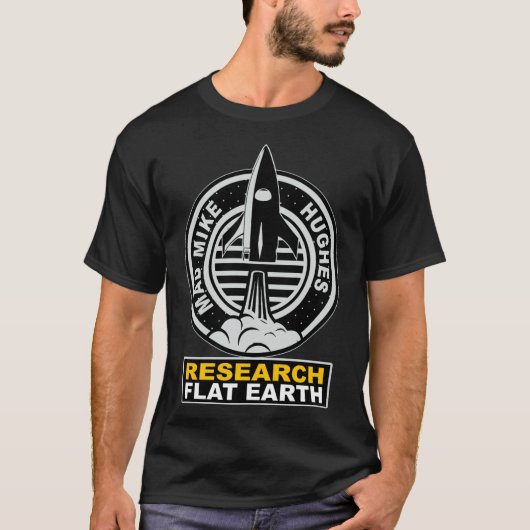Research Flat Earth - RIP &Quot;Mad&Quot; Mike Hug Tシャツ (正面)