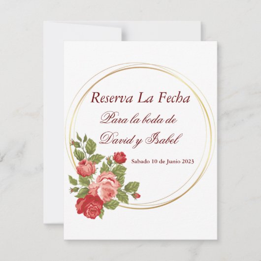 Reserva La Fecha (スペインの日付の保存) セーブザデート (正面)