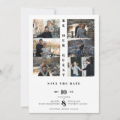 Reserva La Fecha Black Love Simple Elegant Modern セーブザデート (正面)