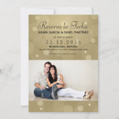 Reserva la Fecha Casamiento Anuncio Targeta Foto 招待状 (正面)