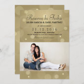 Reserva la Fecha Casamiento Anuncio Targeta Foto 招待状 (正面/裏面)