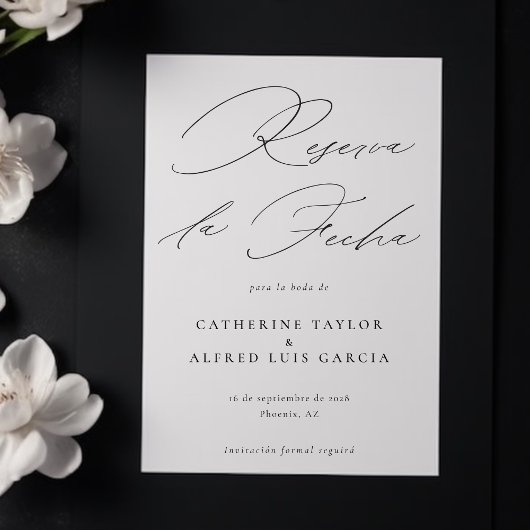 Reserva La Fecha Language スペインの Script結婚's セーブザデート