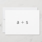 Reserva La Fecha Photo Minimalist スペインの結婚's セーブザデート (裏面)