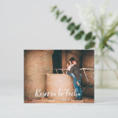 Reserva La Fecha Photo Save the Date スペインの 案内ポストカード (スタンド正面)