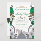 Reserva La Fecha Quinceanera Green Charra,  セーブザデート (正面/裏面)