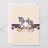 Reserva La Fecha Quinceanera Pink Charra, Purple セーブザデート (裏面)