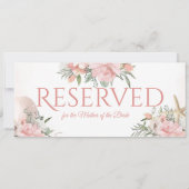 Reserved Floral Beach 招待状 (裏面)